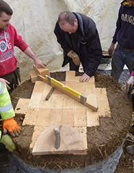 cob oven in progress